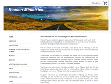Tablet Screenshot of keusen-ministries.com